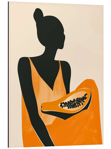 Cuadro de aluminio Papaya Girl