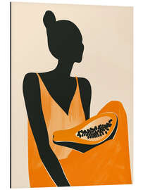 Magnettafel Papaya Mädchen