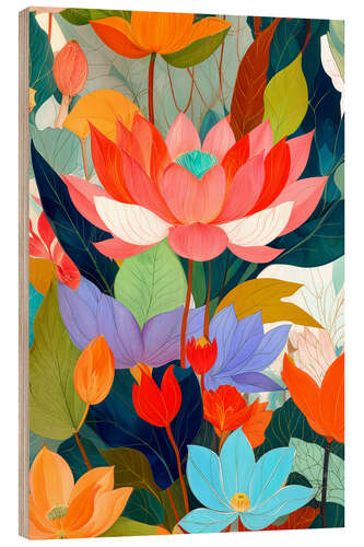Cuadro de madera The Velvet Garden