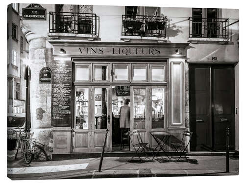 Canvas print Small bar in Paris