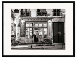 Plakat artystyczny premium w ramie Small bar in Paris
