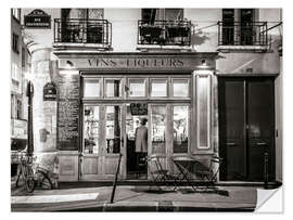 Wandsticker Kleine Bar in Paris