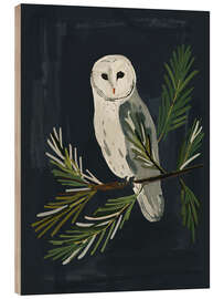 Print på træ Night Owl