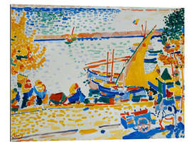 Tableau en plexi-alu Port de Collioure, le cheval blanc, 1905
