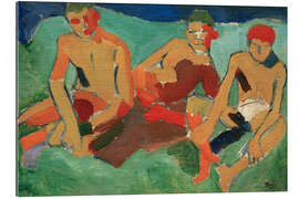 Gallery Print Drei sitzende Figuren im Gras, 1906