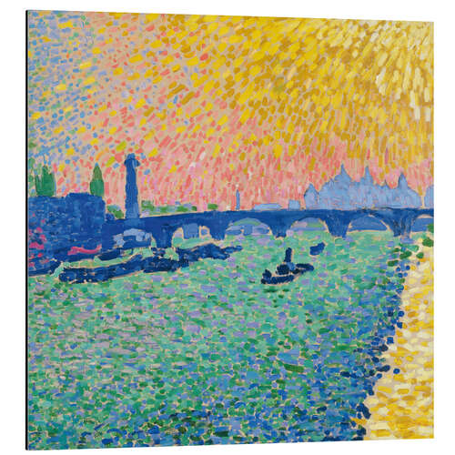 Aluminium print Waterloo Bridge, 1906