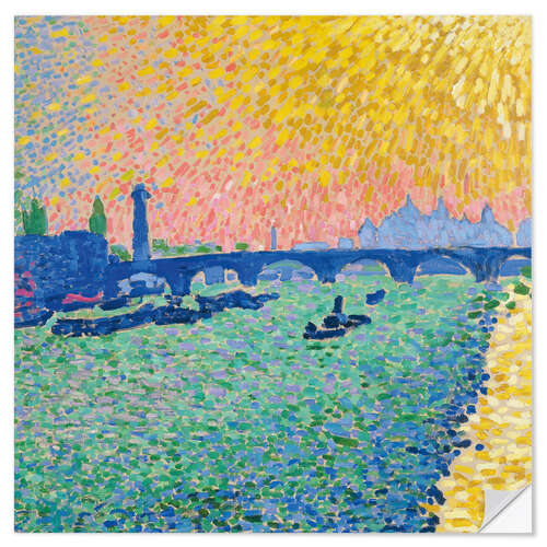 Naklejka na ścianę Waterloo Bridge, 1906