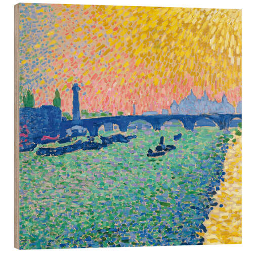 Wood print Waterloo Bridge, 1906