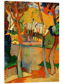 Akrylglastavla L’Estaque (Three Trees, L’Estaque), 1906 - André Derain