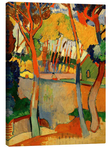 Canvastavla L’Estaque (Three Trees, L’Estaque), 1906