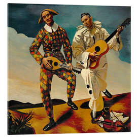 Acrylglasbild Zwei Clowns, 1924 - André Derain