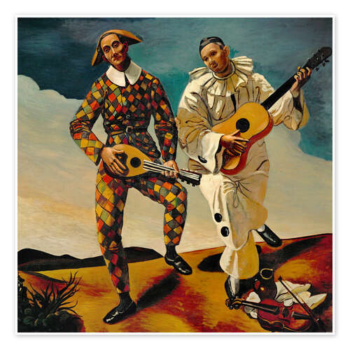 Poster Two Clowns, 1924