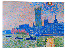 Akryylilasitaulu The Thames and the Houses of Parliament, 1905 - André Derain