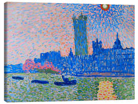 Lærredsbillede The Thames and the Houses of Parliament, 1905 - André Derain