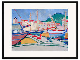 Gerahmter Kunstdruck Hafen, 1905