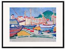 Gerahmter Kunstdruck Hafen, 1905