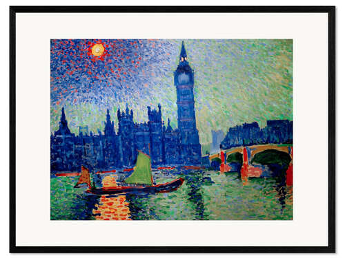 Kunsttryk i ramme Big Ben, 1906