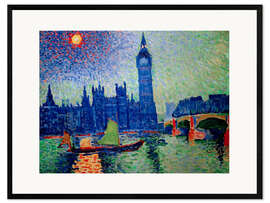 Inramat konsttryck Big Ben, 1906