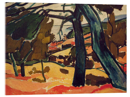 Stampa su vetro acrilico Pines near Cassis, 1907