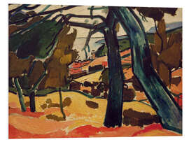 Hartschaumbild Pinien bei Cassis, 1907