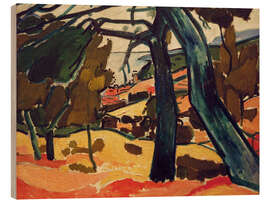 Holzbild Pinien bei Cassis, 1907