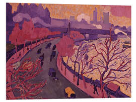 Foam board print The Westminster Bridge, 1906
