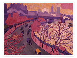 Wall print The Westminster Bridge, 1906 - André Derain