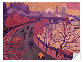 Autocolante decorativo The Westminster Bridge, 1906
