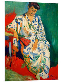 Hartschaumbild Madame Matisse mit Kimono, 1905