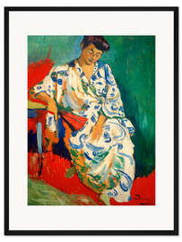 Gerahmter Kunstdruck Madame Matisse mit Kimono, 1905 - André Derain