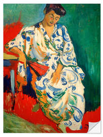 Selvklæbende plakat Madame Matisse with kimono, 1905 - André Derain