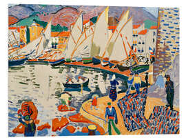 Hartschaumbild Das Trocknen der Segel, 1905