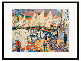 Gerahmter Kunstdruck Das Trocknen der Segel, 1905