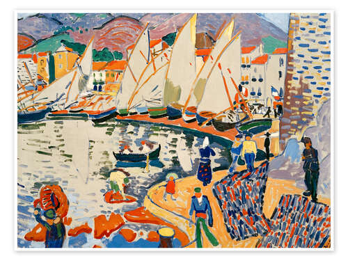 Poster Drying the Sails, 1905