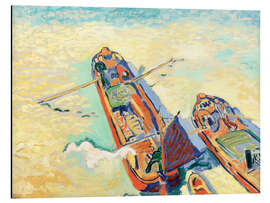 Obraz na aluminium The two barges, 1906 - André Derain