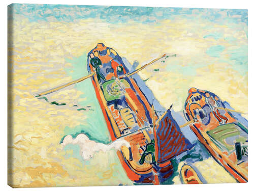 Lienzo The two barges, 1906