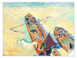 Wandsticker Zwei Kähne, 1906