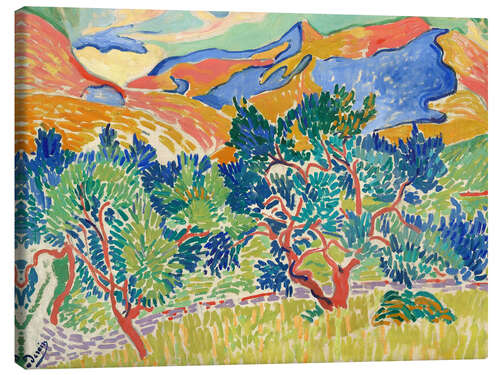 Canvastavla Mountains in Collioure, Les Montagnes à Collioure, 1905