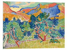 PVC print Mountains in Collioure, Les Montagnes à Collioure, 1905