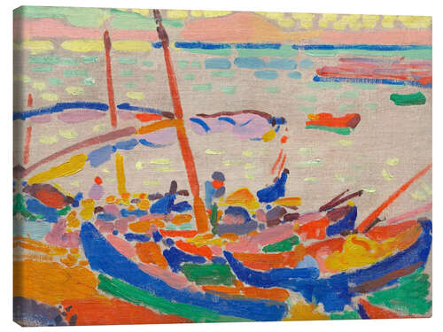 Lienzo Fishing Boats, Collioure, 1905