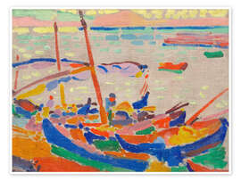 Wandbild Fischerboote, Collioure, 1905 - André Derain