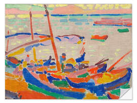 Wall sticker Fishing Boats, Collioure, 1905