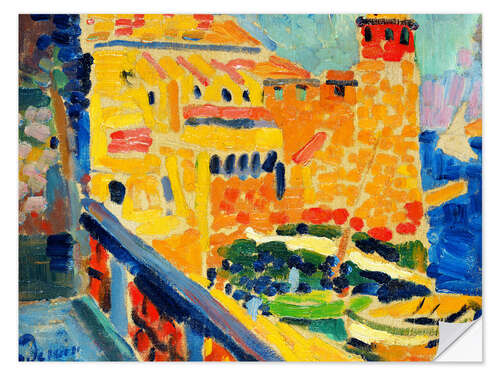 Autocolante decorativo The lighthouse at Collioure, 1905