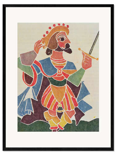 Gerahmter Kunstdruck Illustration aus Pantagruel, 1943
