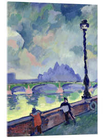 Stampa su vetro acrilico View of the Thames from Westminster Bridge, 1906