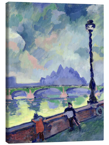 Leinwandbild Blick auf die Themse auf der Westminster Bridge, 1906