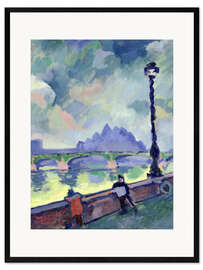 Framed art print View of the Thames from Westminster Bridge, 1906