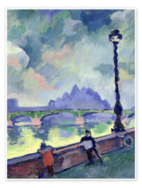 Wandbild Blick auf die Themse auf der Westminster Bridge, 1906 - André Derain