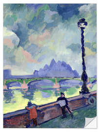 Autocolante decorativo View of the Thames from Westminster Bridge, 1906