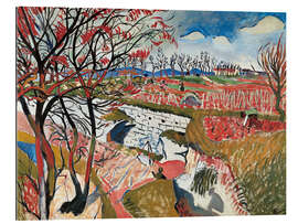 Tableau en plexi-alu Vignobles au printemps, 1904